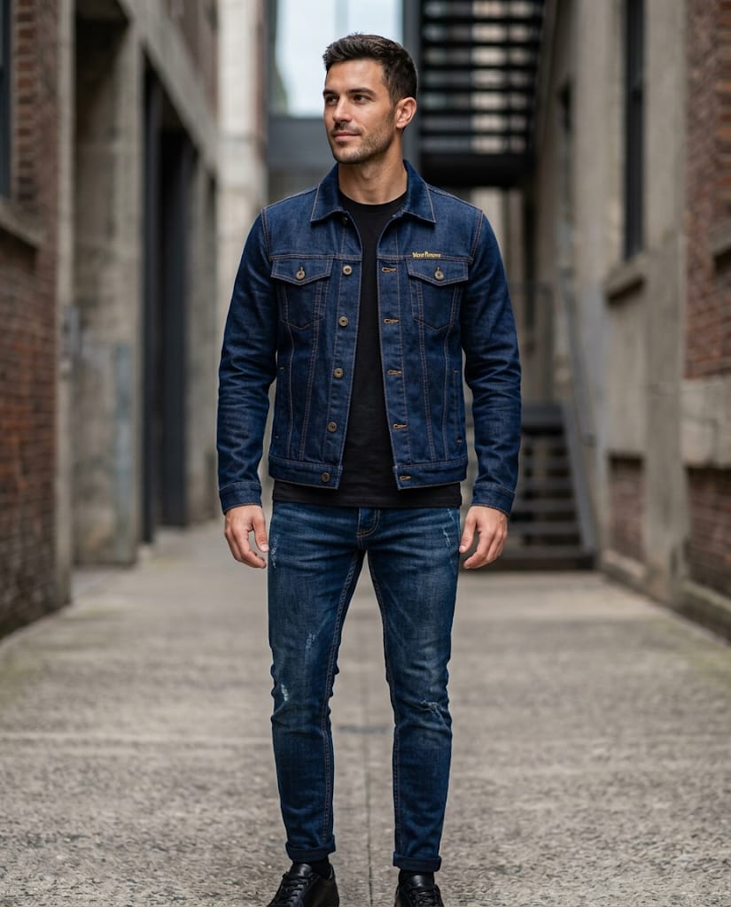 WearVerox Premium Heavyweight Denim Jacket