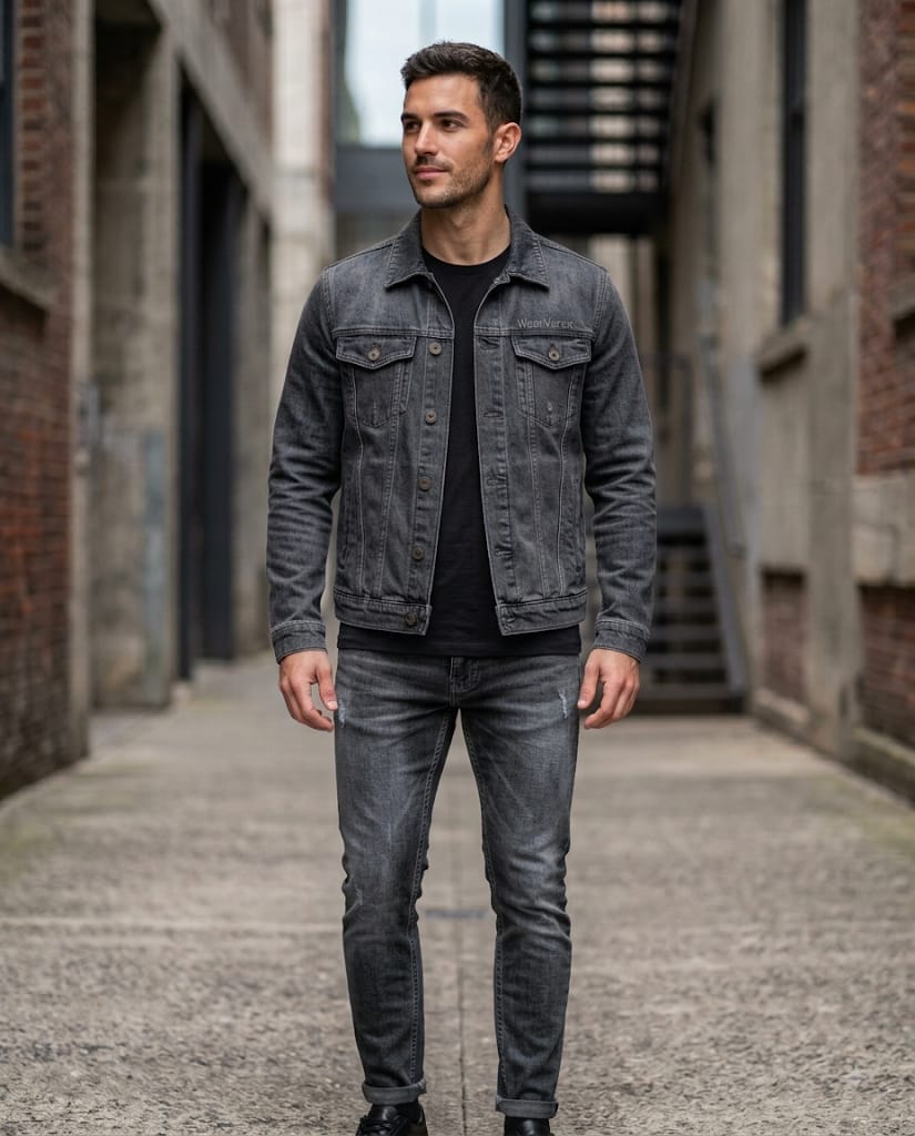 WearVerox Premium Heavyweight Denim Jacket