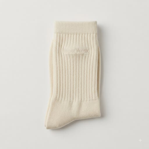 WearVerox Essential Ribbed Crew Socks