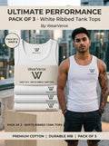WearVerox Essential Ribbed Cotton Undershirt (3-Pack)